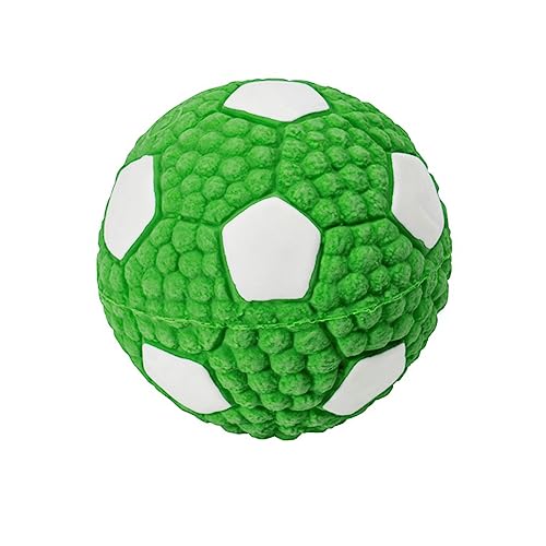 Eyiara Kauspielzeug für Hunde, Quietschbälle, Volleyball, Fußball, Basketball für mittelgroße und kleine Hunde, Geräuschspielzeug, Kauspielzeug, Latexbälle, Fluoreszierendes Grün, L von Eyiara