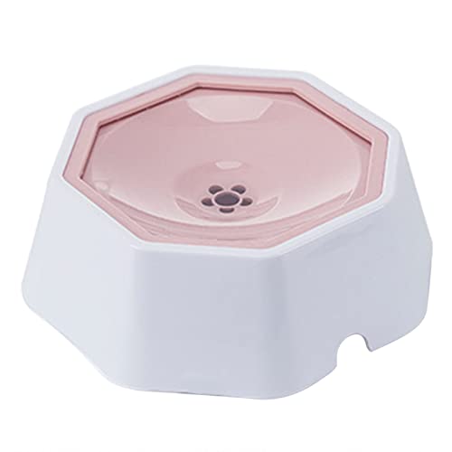 Eyiara Pet Floating Water Bowl Portable Cat Drinking Water Without Wet Mouth Cat Bowl Pet Automatic Water Dispenser Pet Bowl-Pink von Eyiara