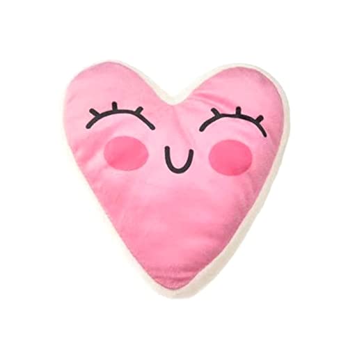 Eyiara Pink Quietschendes Hundespielzeug aus weichem Plüsch – Kauen in Herz-/Knochenform mit Quietscher für mittelgroße und kleine Hunde – Pink von Eyiara