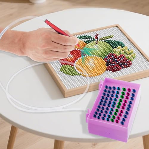 Eyoulife Elektrischer Stift mit Vakuum Pumpe Diamant Painting Zubehör Set mit Pipette USB Ladeanschluss für Setzen Diamant (Stil 2) von Eyoulife