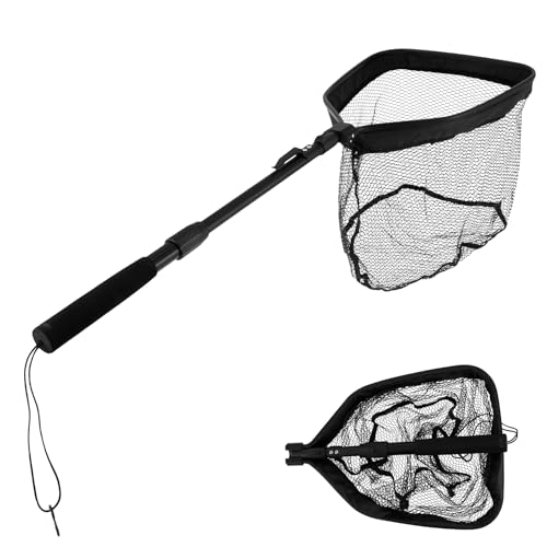 Eyoulife Faltbar Nylon Sechseckiger Kescher Angeln Teleskop 100cm, Kescher Angeln mit Schnalle Hoch Elastizität Anti Verlust Seil, Fischernetz Teleskop Dauerhaft für Erfassen Fisch Eyoulife Faltbar Nylon Sechseckiger Kescher Angeln Teleskop 100cm, Kescher Angeln mit Schnalle Hoch Elastizität Anti Verlust Seil, Fischernetz Teleskop Dauerhaft für Erfassen Fisch von Eyoulife