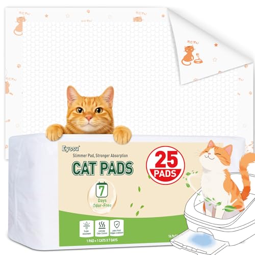 Katzen-Urinierkissen, kompatibel mit Breeze Katzentoiletten-System, 25 Karat, super saugfähige Katzentoiletten, Geruchskontrolle, Nachfüllpackungen, 42 x 20 cm, geruchlos von Eyssu