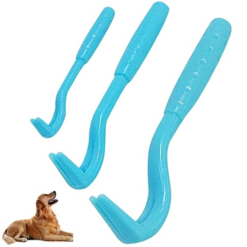 Ezranova 3-teiliges Zeckenentferner-Werkzeug für Hunde, multifunktionales Zeckenentferner-Set, schmerzloses Zeckenentfernungswerkzeug für Hunde, Katzen und Menschen, Haustiere (blau) von Ezranova