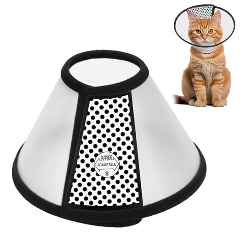 Katzenkegel – leichtes elisabethanisches Kunststoffhalsband für Katzen, Mini-Hunde und Kaninchen, verhindert Lecken und Beißen, weich und bequem, geeignet für Erholung und Fellpflege Katzenkegel – leichtes elisabethanisches Kunststoffhalsband für Katzen, Mini-Hunde und Kaninchen, verhindert Lecken und Beißen, weich und bequem, geeignet für Erholung und Fellpflege von Ezranova