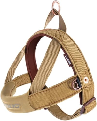 EZYDOG Quick Fit Hundegeschirr, K9, reflektierende Nähte, Wasserabweisende Materialien, kein Ziehen (Kordsamt) von EzyDog