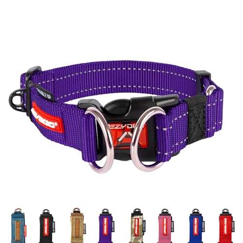 EzyDog Double Up Halsband, violett, X-Large (47cm - 71cm) von EzyDog