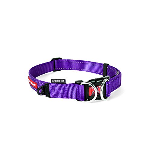 EzyDog Double Up Halsband, violett, X-Large (47cm - 71cm) von EzyDog