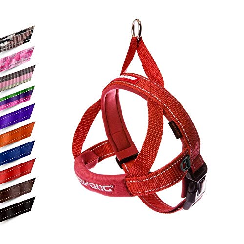 EzyDog Quick Fit Hundegeschirr, Größe XL, rot von EzyDog