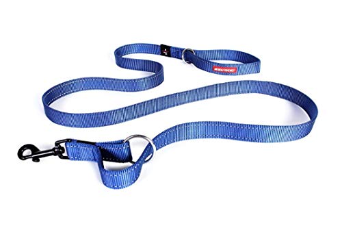 EzyDog Vario 2 Hundeleine, längenverstellbar, 91/182 cm, blau von EzyDog