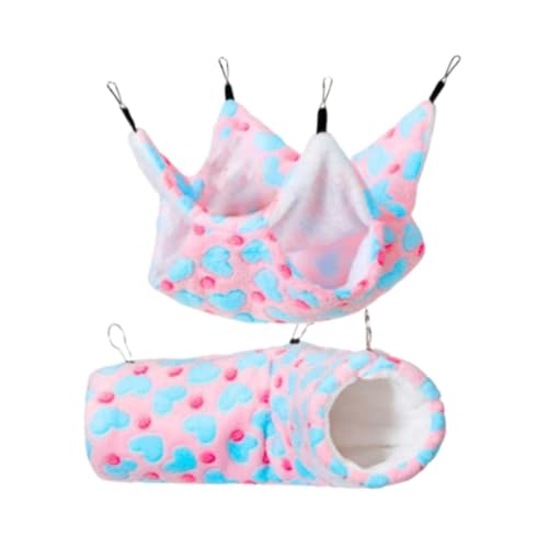 F Fityle 2 Teiliges Frettchen Ratten Hängemattenbett, Frettchen Rattenkäfig Zubehör, Spielzeug, Hängematte, Kleines Haustierkäfig Hängematte, Hängendes Tunnelm, Rosa F Fityle 2 Teiliges Frettchen Ratten Hängemattenbett, Frettchen Rattenkäfig Zubehör, Spielzeug, Hängematte, Kleines Haustierkäfig Hängematte, Hängendes Tunnelm, Rosa von F Fityle