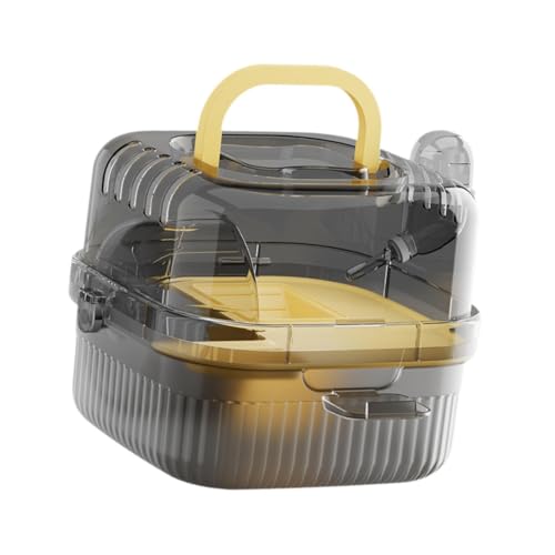 F Fityle 2-lagiger Hamsterlebensraum mit transparentem Deckel, Kleintierkäfig, Hamsterkäfig für Kurzkopfgleitbeutler, Rennmäuse, Häschen, Mäuse, Gelb F Fityle 2-lagiger Hamsterlebensraum mit transparentem Deckel, Kleintierkäfig, Hamsterkäfig für Kurzkopfgleitbeutler, Rennmäuse, Häschen, Mäuse, Gelb von F Fityle