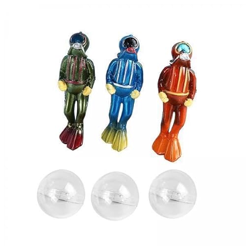 F Fityle 2X 3 Stück Schwimmendes Aquarium Dekor, Aquarium Taucher mit Schwimmgerät, Taucherfiguren, Cartoon Aquarium Ornament F Fityle 2X 3 Stück Schwimmendes Aquarium Dekor, Aquarium Taucher mit Schwimmgerät, Taucherfiguren, Cartoon Aquarium Ornament von F Fityle