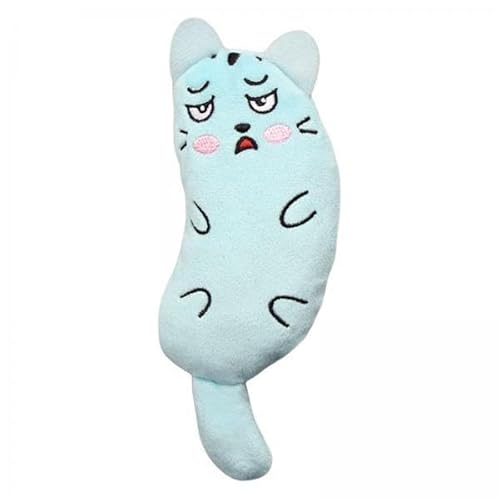 F Fityle 2X Kauspielzeug Zum Zähneknirschen, Katzenminzen Kissen, Katzenkratzspielzeug, Blau, 3 STK. F Fityle 2X Kauspielzeug Zum Zähneknirschen, Katzenminzen Kissen, Katzenkratzspielzeug, Blau, 3 STK. von F Fityle