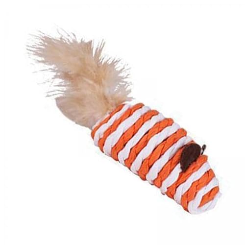 F Fityle 2X Mäuse, Katzenspielzeug, Kleine Mäusegröße, Interessantes Kleintierspielzeug, Haustierspielzeug für Interaktives Spiel, Orange F Fityle 2X Mäuse, Katzenspielzeug, Kleine Mäusegröße, Interessantes Kleintierspielzeug, Haustierspielzeug für Interaktives Spiel, Orange von F Fityle