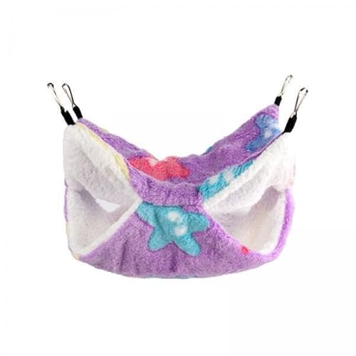 F Fityle 2xHamster Hängematte Bett Bettwäsche Doppel Schicht Nest für Kleine Pet Eichhörnchen Frettchen, 2 STK. von F Fityle