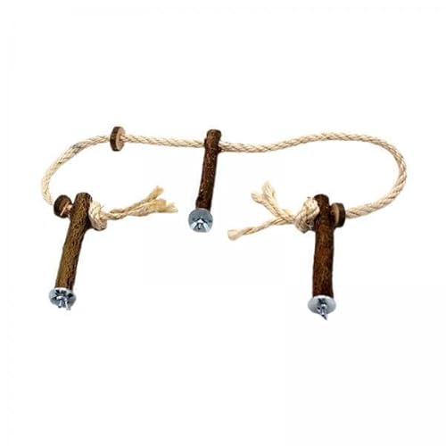 F Fityle 3X Vogelstange, Ständer, Papageienschaukel, Spielzeug, Naturholz, für Papageien, Übung, Vogelgymnastik, Interaktiver Vogelspielplatz für Wellensittich F Fityle 3X Vogelstange, Ständer, Papageienschaukel, Spielzeug, Naturholz, für Papageien, Übung, Vogelgymnastik, Interaktiver Vogelspielplatz für Wellensittich von F Fityle