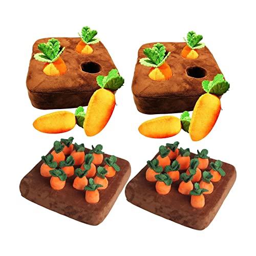 F Fityle 4Sets Carrot Plush Toy Parent Child Education Pet Interactive Puzzle Gift von F Fityle
