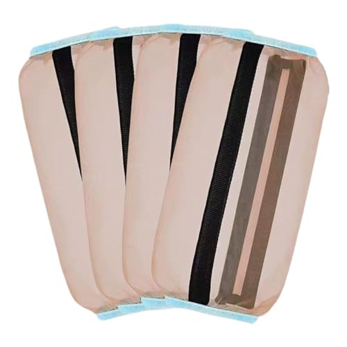 F Fityle 4X Horse Fly Stiefel Schützende Pferdebein lose Wraps atmungsaktiven stilvollen verhindern Fliegenpferde Leggings für Pferd, Champagner Gold von F Fityle