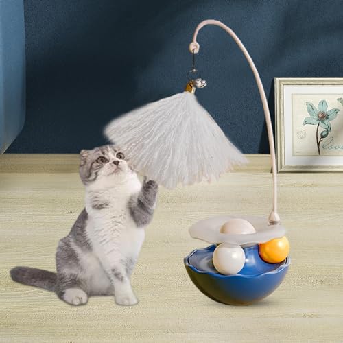 F Fityle 4X Interaktives Katzen Roller Spielzeug, Kitty Spielzeug, Roller mit Teaser für Katzen Im Innenbereich, Drehteller, Kätzchen Spielzeug Set, Bälle, F Fityle 4X Interaktives Katzen Roller Spielzeug, Kitty Spielzeug, Roller mit Teaser für Katzen Im Innenbereich, Drehteller, Kätzchen Spielzeug Set, Bälle, von F Fityle