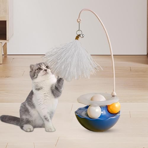 F Fityle 5X Interaktives Katzen Roller Spielzeug, Kitty Spielzeug, Roller mit Teaser für Katzen Im Innenbereich, Drehteller, Kätzchen Spielzeug Set, Bälle, F Fityle 5X Interaktives Katzen Roller Spielzeug, Kitty Spielzeug, Roller mit Teaser für Katzen Im Innenbereich, Drehteller, Kätzchen Spielzeug Set, Bälle, von F Fityle