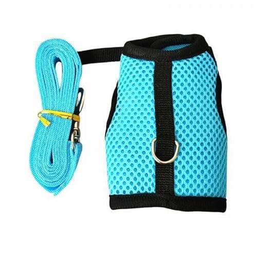 F Fityle 5X Kaninchengeschirr Und Mesh Westengeschirr Verstellbare Schnalle Atmungsaktive Kleidung für Frettchen Meerschweinchen Katze, Blau, L F Fityle 5X Kaninchengeschirr Und Mesh Westengeschirr Verstellbare Schnalle Atmungsaktive Kleidung für Frettchen Meerschweinchen Katze, Blau, L von F Fityle