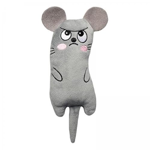 F Fityle 5X Kauspielzeug Zum Zähneknirschen, Katzenminzen Kissen, Katzenkratzspielzeug, Grau, 5 STK. F Fityle 5X Kauspielzeug Zum Zähneknirschen, Katzenminzen Kissen, Katzenkratzspielzeug, Grau, 5 STK. von F Fityle