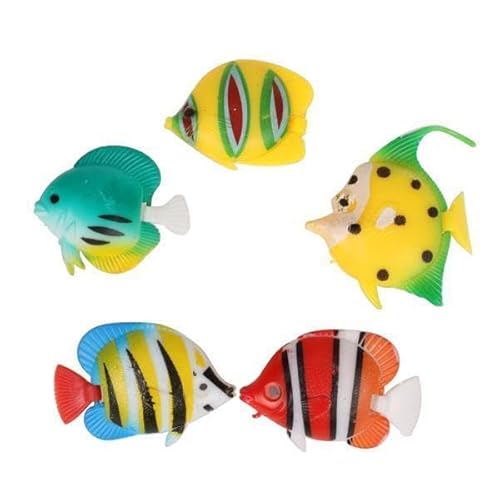 F Fityle 6X 5 Stück Buntes Aquarium Deko Set für Schwimmende Fische F Fityle 6X 5 Stück Buntes Aquarium Deko Set für Schwimmende Fische von F Fityle