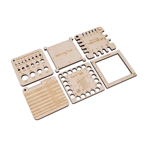 F Fityle 6X Stricknadellehre Strickwerkzeuge Nählineale Aus Holz Tragbares, multifunktionales, quadratisches, Garnmessgerät Häkelwerkzeuge F Fityle 6X Stricknadellehre Strickwerkzeuge Nählineale Aus Holz Tragbares, multifunktionales, quadratisches, Garnmessgerät Häkelwerkzeuge von F Fityle