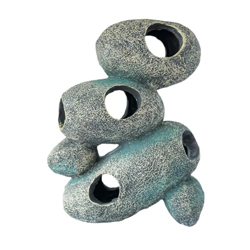F Fityle Aquarium Hideaway Rock Hide Cave Crafts Fischtank Landschaftsbau Ornamente Haus Höhle Unterschlupf für Tisch Fischtank Dekor, 5 in 1 F Fityle Aquarium Hideaway Rock Hide Cave Crafts Fischtank Landschaftsbau Ornamente Haus Höhle Unterschlupf für Tisch Fischtank Dekor, 5 in 1 von F Fityle