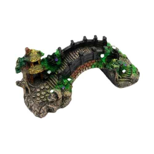 F Fityle Aquarium-Ornament, künstliches Brückenmodell, Baum-Landschaftsfigur aus Kunstharz, Brücken-Ornament für Aquarium, Tisch, Aquarium-Schreibtisch, M F Fityle Aquarium-Ornament, künstliches Brückenmodell, Baum-Landschaftsfigur aus Kunstharz, Brücken-Ornament für Aquarium, Tisch, Aquarium-Schreibtisch, M von F Fityle