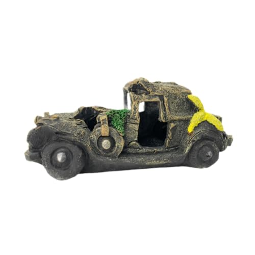 F Fityle Auto-Wrack-Aquarium-Dekoration aus Kunstharz, Fischversteck, Aquarium-Dekoration, einzigartiges Unterschlupf-Aquarium, Garnelenhöhle für kleine Fische, Auto F Fityle Auto-Wrack-Aquarium-Dekoration aus Kunstharz, Fischversteck, Aquarium-Dekoration, einzigartiges Unterschlupf-Aquarium, Garnelenhöhle für kleine Fische, Auto von F Fityle
