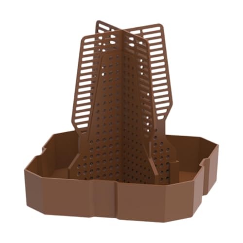 F Fityle Bärtiger Drachenfuttermittel Fütterungsbox Anti Habitat Decor Reptile Hunting Bowl Chamäleon Fütterungsstation zum Klettern Haustier, Braun von F Fityle