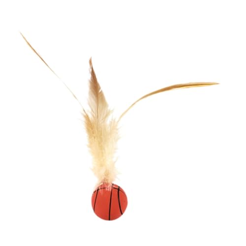 F Fityle Bouncy Interactive Cats Ball Toy, Katzenkatze Katzenspielzeug für Innenkatzen, Katzenfederspielzeug, Katzenspielzeug für Innenkatzen Kätzchen, Basketball F Fityle Bouncy Interactive Cats Ball Toy, Katzenkatze Katzenspielzeug für Innenkatzen, Katzenfederspielzeug, Katzenspielzeug für Innenkatzen Kätzchen, Basketball von F Fityle