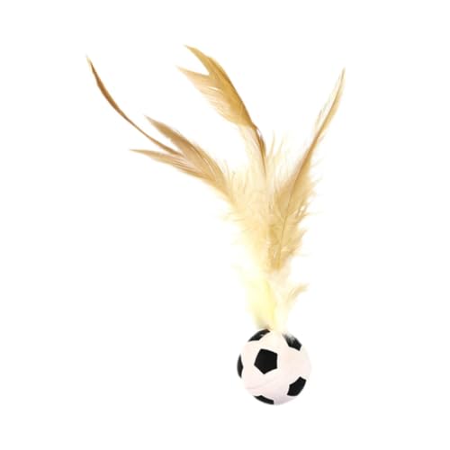 F Fityle Bouncy Interactive Cats Ball Toy, Katzenkatze Katzenspielzeug für Innenkatzen, Katzenfederspielzeug, Katzenspielzeug für Innenkatzen Kätzchen, Fußball F Fityle Bouncy Interactive Cats Ball Toy, Katzenkatze Katzenspielzeug für Innenkatzen, Katzenfederspielzeug, Katzenspielzeug für Innenkatzen Kätzchen, Fußball von F Fityle