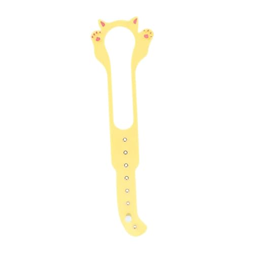 F Fityle Cat Door Latch Cat Door Stopper Haustiertore Halten Sie Die Tür Leicht zu Installieren, Um Hundesichere Inneneinzweigentür Gurte Pet Door Latch zu in, Gelb von F Fityle