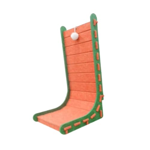 F Fityle Cat Scratch Post Schleifklaue L -Form Pet Supplies präsentiert Tiere Zubehör Interaktive Spielzeugkratzer -Pappkissen, Orange, L von F Fityle