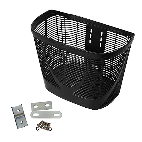 F Fityle Fahrradkorb Vorne Groß, Lenkerkorb Metall Vorne Abnehmbar, Kunststoffkorb Vorne Korb Radkorb, Front Bike Basket, Bicycle Basket, Transportkorb Fahrrad für Radfahren, Camping, Schwarz F Fityle Fahrradkorb Vorne Groß, Lenkerkorb Metall Vorne Abnehmbar, Kunststoffkorb Vorne Korb Radkorb, Front Bike Basket, Bicycle Basket, Transportkorb Fahrrad für Radfahren, Camping, Schwarz von F Fityle