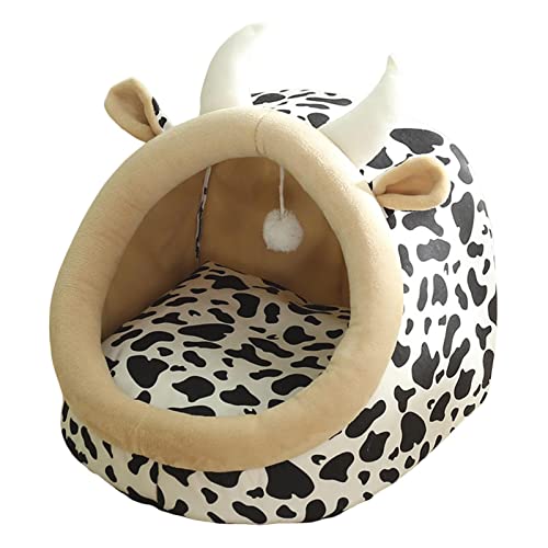 F Fityle Gemütliches Schlafbett für Katzen, 35x35x31cm, bunt gestreift von F Fityle