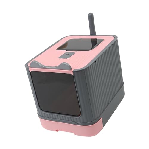 F Fityle Geschlossene Katzentoilette für Kätzchen, Katzentoilette mit abnehmbarem Deckel, platzsparend, 44,4 x 34,3 x 35,6 cm, Vordertür und Eingang von Oben, ROSA F Fityle Geschlossene Katzentoilette für Kätzchen, Katzentoilette mit abnehmbarem Deckel, platzsparend, 44,4 x 34,3 x 35,6 cm, Vordertür und Eingang von Oben, ROSA von F Fityle