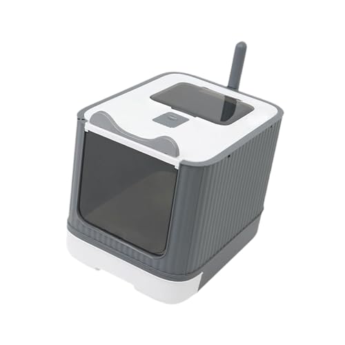 F Fityle Geschlossene Katzentoilette für Kätzchen, Katzentoilette mit abnehmbarem Deckel, platzsparend, 44,4 x 34,3 x 35,6 cm, Vordertür und Eingang von Oben, Weiß F Fityle Geschlossene Katzentoilette für Kätzchen, Katzentoilette mit abnehmbarem Deckel, platzsparend, 44,4 x 34,3 x 35,6 cm, Vordertür und Eingang von Oben, Weiß von F Fityle