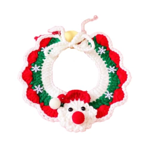 F Fityle Gestricktes Katzenhalsband zum Neujahr, Halskettenschal für Kätzchen, gestrickter Haustierschal, bequem gestricktes Katzenhalsband zum Neujahr für, Weihnachtsmann, M F Fityle Gestricktes Katzenhalsband zum Neujahr, Halskettenschal für Kätzchen, gestrickter Haustierschal, bequem gestricktes Katzenhalsband zum Neujahr für, Weihnachtsmann, M von F Fityle