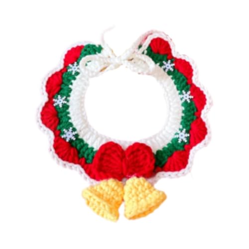 F Fityle Gestricktes Katzenhalsband zum Neujahr, Halskettenschal für Kätzchen, gestrickter Haustierschal, bequem gestricktes Katzenhalsband zum Neujahr für, Weihnachtsschneeflocke, S F Fityle Gestricktes Katzenhalsband zum Neujahr, Halskettenschal für Kätzchen, gestrickter Haustierschal, bequem gestricktes Katzenhalsband zum Neujahr für, Weihnachtsschneeflocke, S von F Fityle