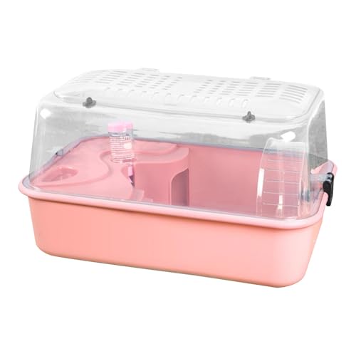 F Fityle Großer Hamster Käfig Kleiner Haustierversorgungen Bewegung Rad Ruhehamster Hamster Lebensraum für Igel Zuckergleiter, Rosa von F Fityle