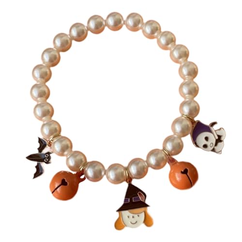 F Fityle Halloween-Katzenhalsband, Kätzchen-Halloween-Halsband mit Glöckchen, süße handgewebte lustige Haustier-Halskette, Hunde-/Katzen-Anhänger für Kätzchen, Style B, M F Fityle Halloween-Katzenhalsband, Kätzchen-Halloween-Halsband mit Glöckchen, süße handgewebte lustige Haustier-Halskette, Hunde-/Katzen-Anhänger für Kätzchen, Style B, M von F Fityle