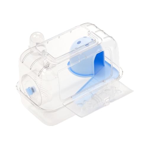 F Fityle Hamster Käfig Kleines Tier Käfig mit Wasserflasche Hamster Lebensraum Übung für kleine Tiere Mäuse Meerschweinchen, Transparent Blau F Fityle Hamster Käfig Kleines Tier Käfig mit Wasserflasche Hamster Lebensraum Übung für kleine Tiere Mäuse Meerschweinchen, Transparent Blau von F Fityle
