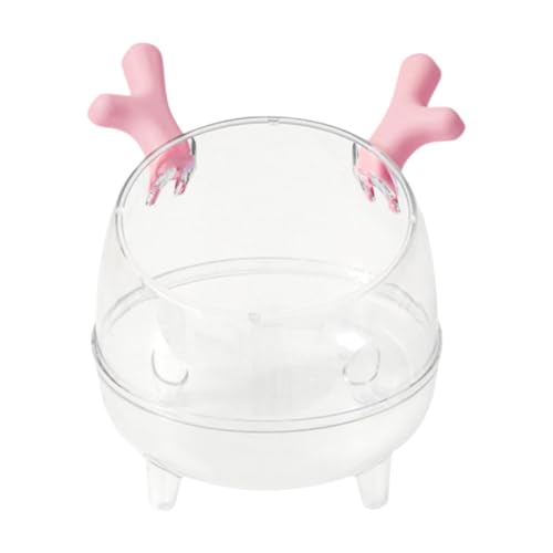 F Fityle Hamster Sandbadbehälter, kleines Tier Dusche Versteck kleines Haustierbad, Hamster Toilettensandbad Box für kleine Tiere, Rosa von F Fityle