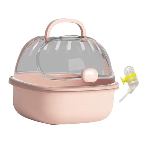 F Fityle Hamster-Tragetasche, Käfig, Kleintier-Tragekäfig, Meerschweinchenkäfig mit Wasserflasche, Haustier-Auslaufkäfig für Mäuse, Frettchen, Außenbereich, Rosa F Fityle Hamster-Tragetasche, Käfig, Kleintier-Tragekäfig, Meerschweinchenkäfig mit Wasserflasche, Haustier-Auslaufkäfig für Mäuse, Frettchen, Außenbereich, Rosa von F Fityle