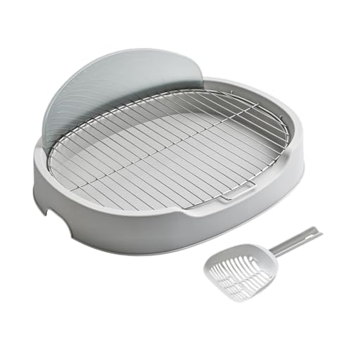 F Fityle Haustier Hund Toiletten Katzentoilette, Welpentöpfchen, Haustierstreu Pfanne, Tragbare Hundepan Pan Ecke für Welpenkatze Haustierzubehör, grau, 18 mm F Fityle Haustier Hund Toiletten Katzentoilette, Welpentöpfchen, Haustierstreu Pfanne, Tragbare Hundepan Pan Ecke für Welpenkatze Haustierzubehör, grau, 18 mm von F Fityle