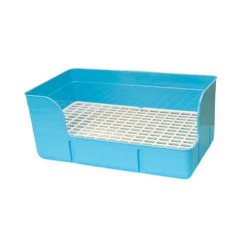 F Fityle Haustier Kaninchenstrauder Käfig, Toilettenbettwäschungsbox Frettchen Meerschweinchen -Töpfchenschale, Kaninchen -Urinal -Tablett Töpfchenzug für, Blau F Fityle Haustier Kaninchenstrauder Käfig, Toilettenbettwäschungsbox Frettchen Meerschweinchen -Töpfchenschale, Kaninchen -Urinal -Tablett Töpfchenzug für, Blau von F Fityle