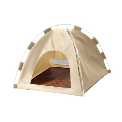 F Fityle Haustier-Katzenzelt, Hunde-Tipi, halbgeschlossenes Nest, Katzenkiste, Hundekäfig, abnehmbare Hundehütte, Haustierbett für Haustiere, Hauskatzen, Beige F Fityle Haustier-Katzenzelt, Hunde-Tipi, halbgeschlossenes Nest, Katzenkiste, Hundekäfig, abnehmbare Hundehütte, Haustierbett für Haustiere, Hauskatzen, Beige von F Fityle